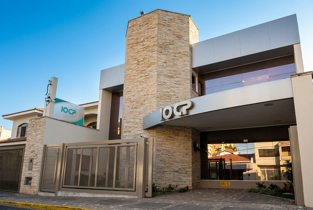 Fachada do IOCP em Bauru/SP